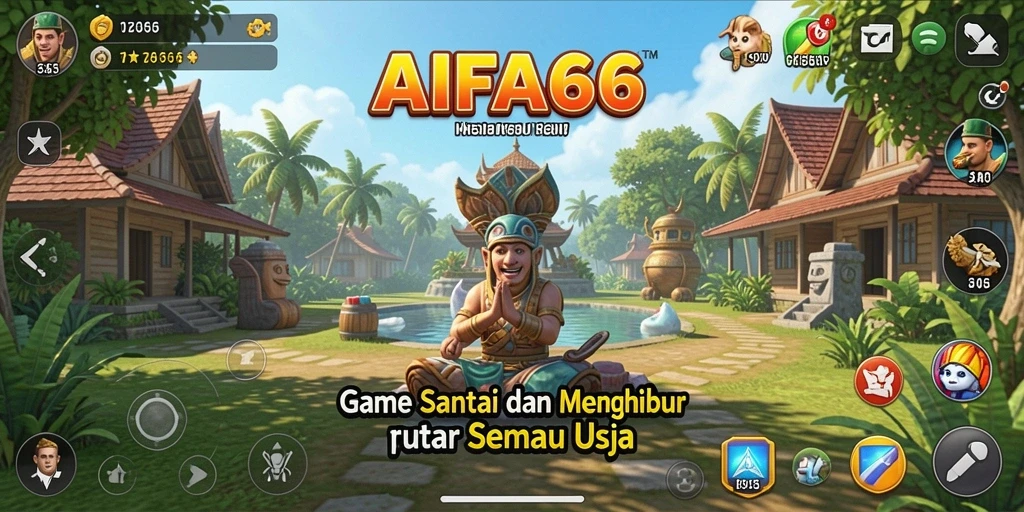 Tampilan gameplay AIFA66 yang penuh warna dan menyenangkan.
