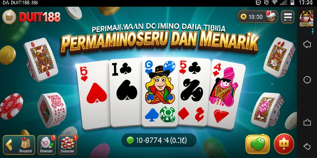 Tampilan gameplay seru dalam DUIT188 untuk pencinta Domino.