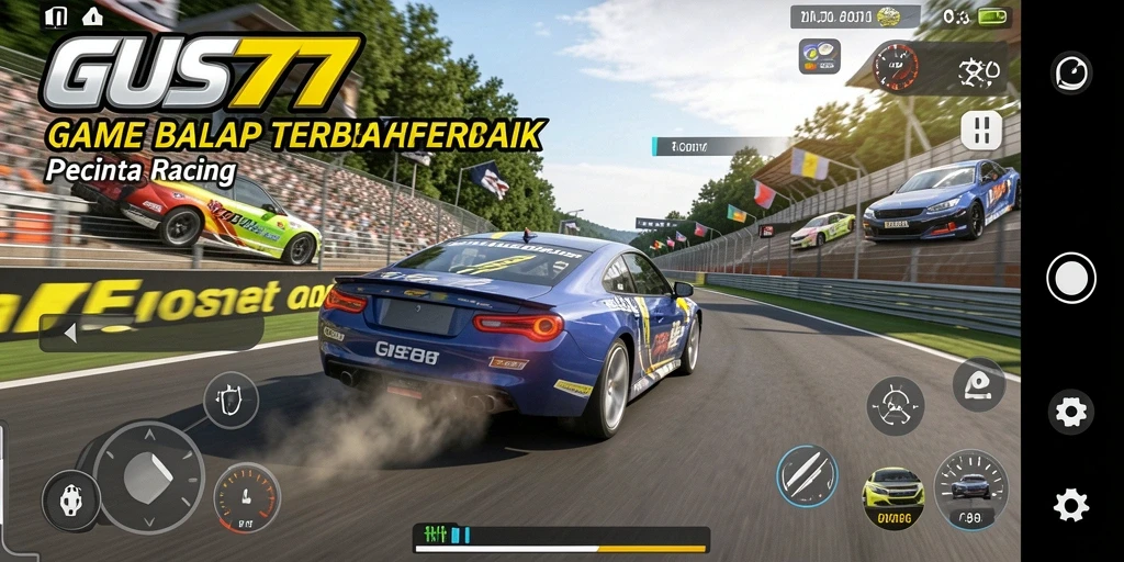 Screenshot GUS77 menampilkan aksi balap yang cepat dan mendebarkan.