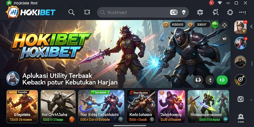 Tampilan antarmuka HOKIBET yang intuitif dan mudah dipahami.