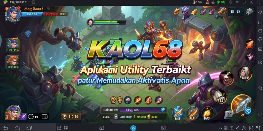 Screenshot KAOL68 menampilkan beragam fitur Utility yang membantu produktivitas.
