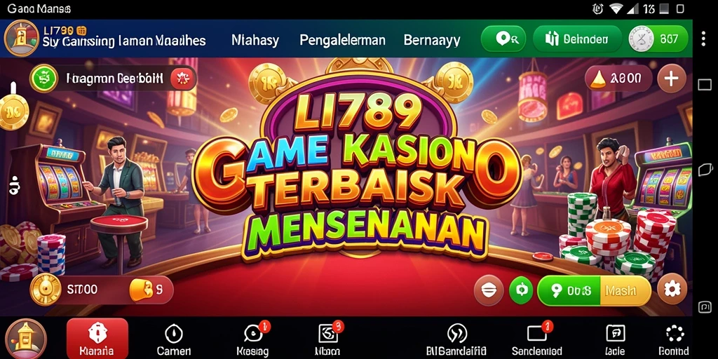 Screenshot LI789 menampilkan pemain yang menikmati permainan Kasino dengan grafik menarik.