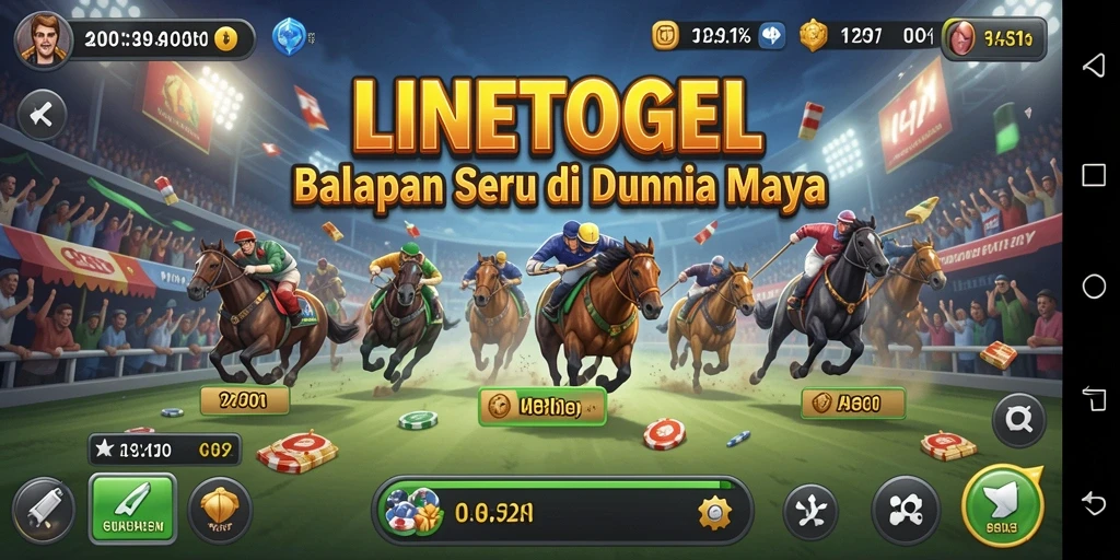 Tampilan ekstravaganza balapan seru di LINETOGEL.