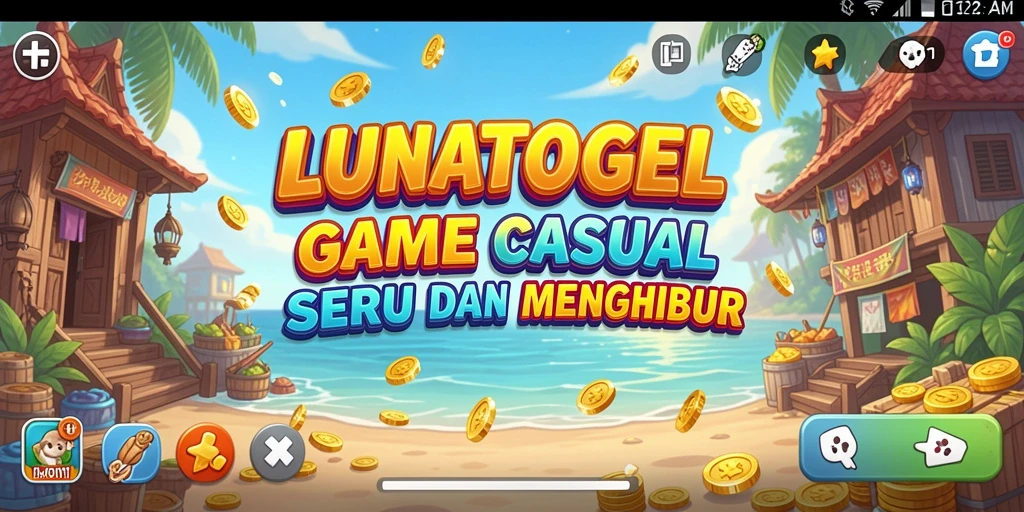 Tampilan seru dan menarik dari gameplay LUNATOGEL.