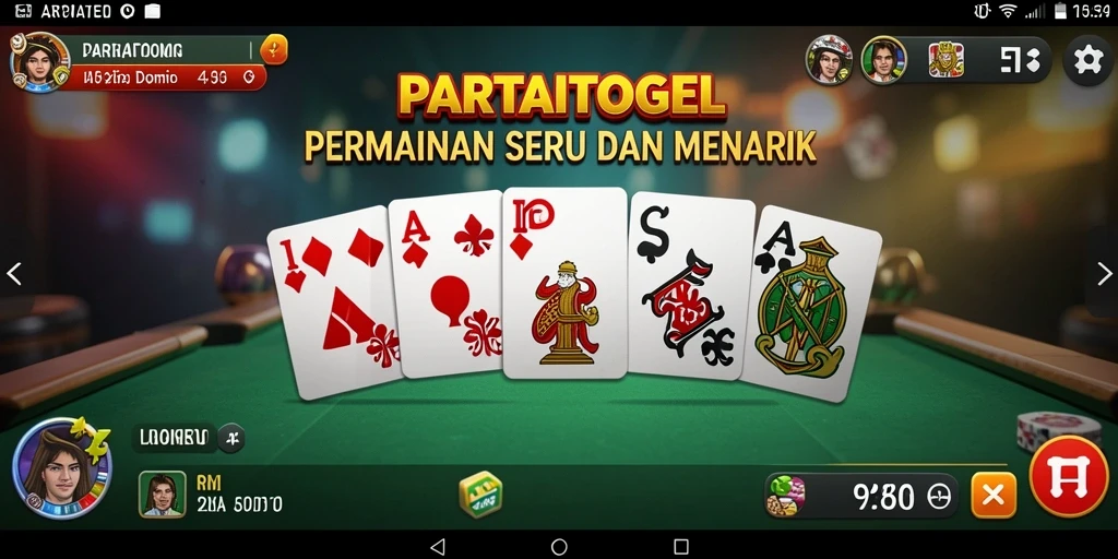 Screenshot gameplay menunjukkan keseruan permainan domino.