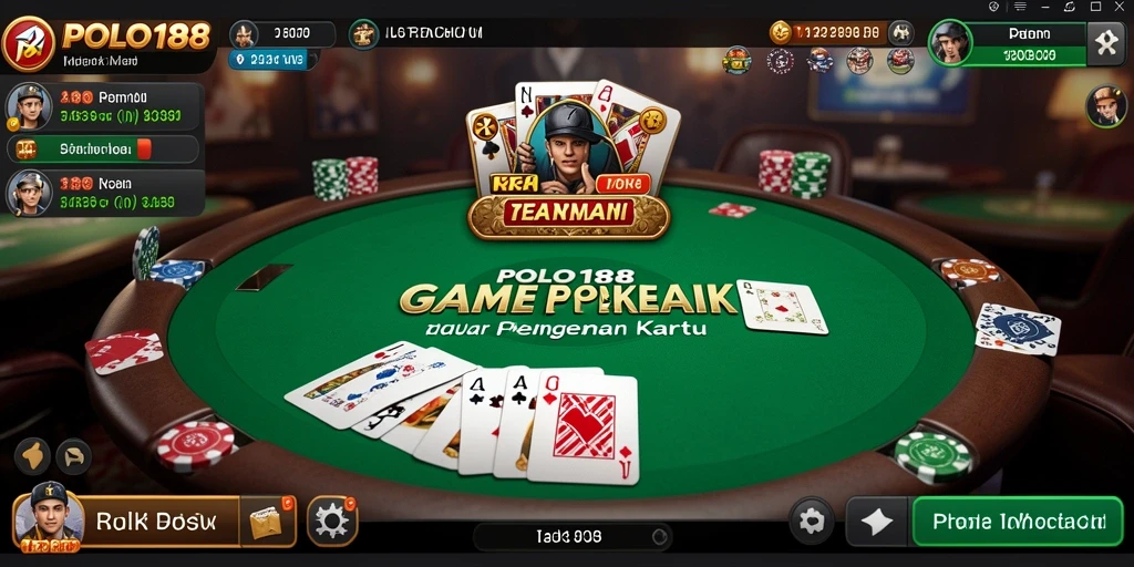 Tampilan menarik dari gameplay Poker di POLO188.
