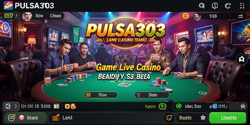 Tampilan gameplay seru dari PULSA303 dalam Live Casino.