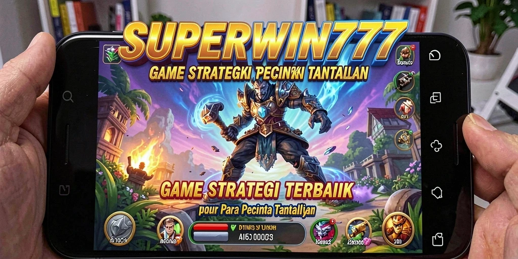 Tampilan menakjubkan dari gameplay strategi SUPERWIN777.
